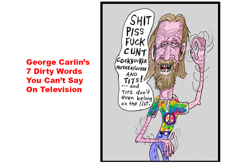 George Carlin's 7 Dirty Words - Elliot Feldman - Scene4 Magazine Soecial Issue - July 2014 www.scene4.com