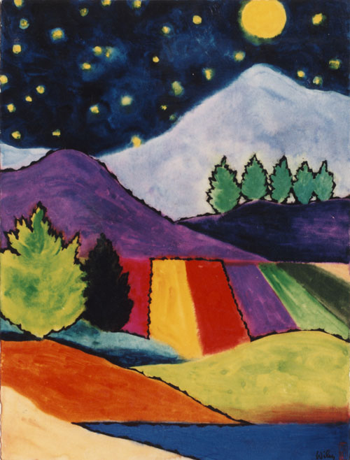The Art of David Wiley | Field of Flowers/Night Sky | Scene4 Magazine - September 2015 www.scene4.com