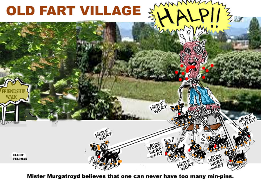 Cartoon: Old Fart Village | Elliot Feldman | Scene4 Magazine-January 2017 | www.scene4.com