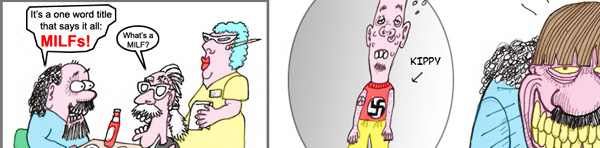 Cartoon: Old Hippy in Hollywood | Elliot Feldman | Scene4 Magazine-November | www.scene4.com