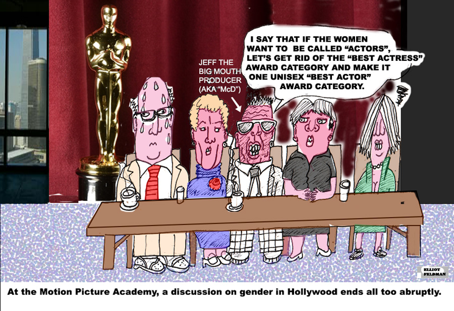 Cartoon: Academy Rewards | Elliot Feldman | Scene4 Magazine-April 2018 | www.scene4.com