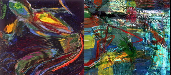 TO CROSS THE RUBICON | Montage by J. Stone of Two Phillip Gerstein paintings | Scene4 Magazine | February 2021 | www.scene4.com