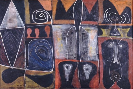 bg, Adolph Gottlieb, Recurrent Apparition, 1946, image 2