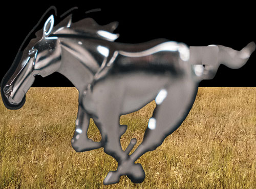 Description: A horse running in a field  Description automatically generated