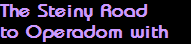 The Steiny Road
to Operadom with