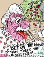 Scene4 Magazine: Comics - "My Old Man - Santa Anita Tout" | Elliot Feldman | August 2012 | www.scene4.com