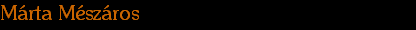M�rta M�sz�ros