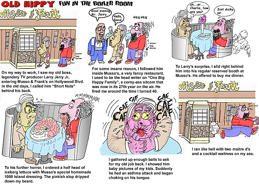 Scene4 Magazine: December 2008 - Old Hippy-Fun In The Boiler Room-"Short Nuts" by Elliot Feldman