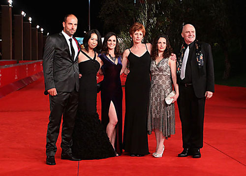 Scene4 Magazine: Little Sparrows premiere at The 5th International Rome Film Festival (l-r) Jason Thomas, Yu Hsiu Camille Chen, Nina Deasley, Nicola Bartlett, Melanie Munt, James Hagan. Photo-Ernesto Ruscio/Getty Images Europe)  December 2010 www.scene4.com