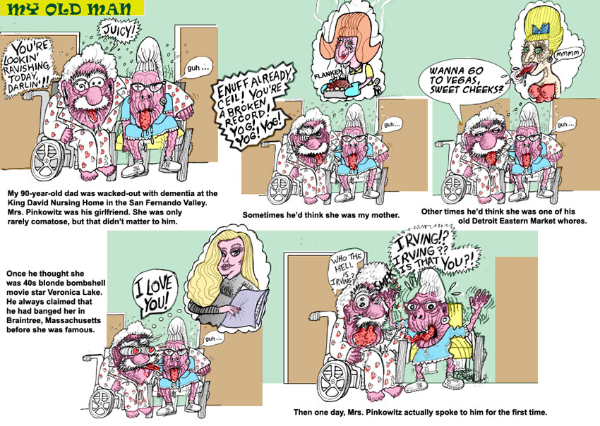 Scene4 Magazine: Comics - "My Old Man - Alone with Veronica Lake" Elliot Feldman June 2011 www.scene4.com