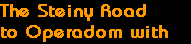 The Steiny Road
to Operadom with