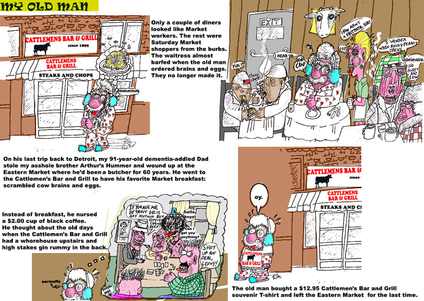 Scene4 Magazine: Comics - "My Old Man - Breakfast of Champions!" | Elliot Feldman | March 2013 | www.scene4.com
