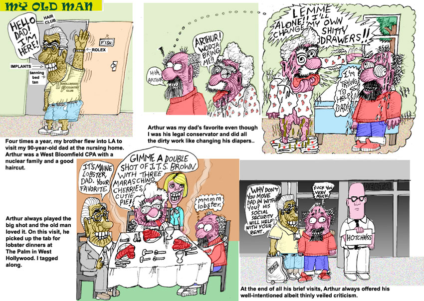 Scene4 Magazine: Comics - "My Old Man - The Art of brotherly Love" Elliot Feldman May 2011 www.scene4.com