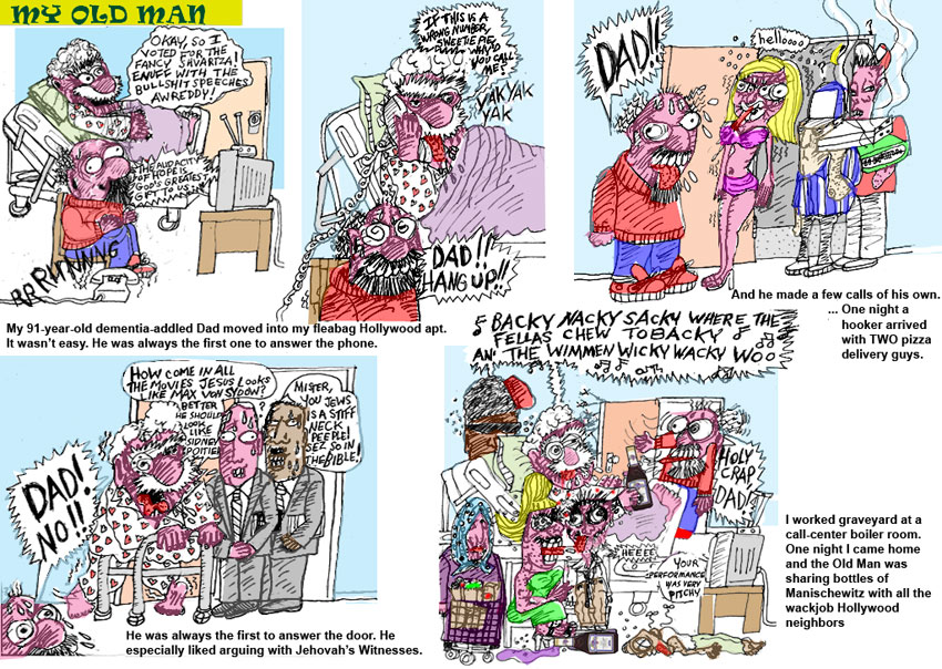 Scene4 Magazine: Comics - "My Old Man - My Receptionist" | Elliot Feldman | May 2012 | www.scene4.com