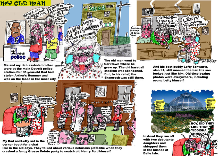 Scene4 Magazine: Comics - "My Old Man - Free, Jewish, and 91" | Elliot Feldman | May 2013 | www.scene4.com