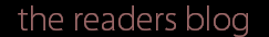 the readers blog