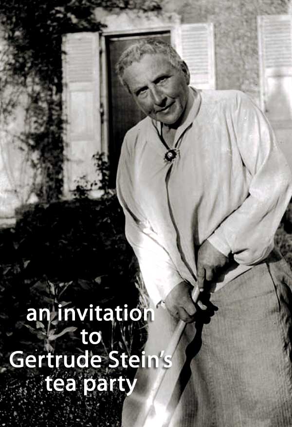 Scene4 Magazine: An Invitation to Gertrude Stein's Tea Party | Karren Alenier | November 2011  www.scene4.com