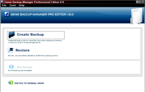 Scene4 Magazine: NewTechnology Genie-Backup-Start
