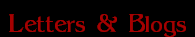 Letters & Blogs
