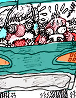 This is a sardine can Boychik, you should have a got a Buick. Comics by Elliot Feldman  Scene4 Magazine September 2013  www.scene4.com