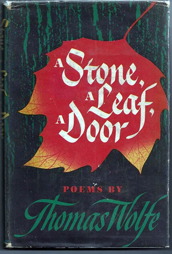 A book cover with a red leaf  Description automatically generated