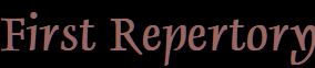 First Repertory